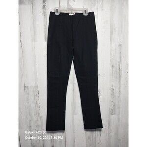 M.M.Lafluer Women's Size 2 Black Ponte Side Zip Pants